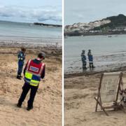 Bomb squad called to beach