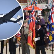 Hurricane flies over Weymouth to commemorate Battle of Britain