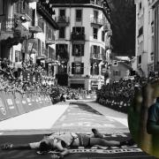 Weymouth's David Miller captures the moment Mathieu Blanchard crosses the finish line in Chamonix, France