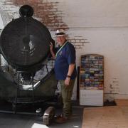 Chairman Ian Brooke volunteering at the Nothe Fort
