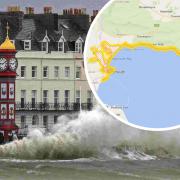 Flooding alert in Weymouth and east Dorset coast