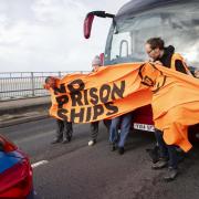 Just Stop Oil blocked a bus carrying asylum seekers to Portland Port