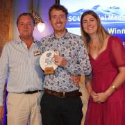 Kirk Gosden and Ed Ovenden from Rockfish receiving their award from MSC’s Eloise Craven-Todd