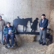 The Countrymen Club in Sherborne has created silhouettes of a World War One soldier