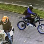Two motorcyclists spotted driving dangerously along pavements