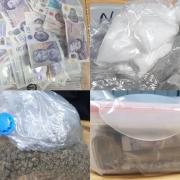 Man arrested after suspected drugs found in discarded bag
