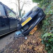 Crash on Washpond Lane