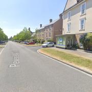 Firefighters were called to Peverell Avenue West in Poundbury yesterday evening