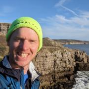 Dan Jones has being enjoying the Dorset coastline has he completes a 1,000 mile run for charity