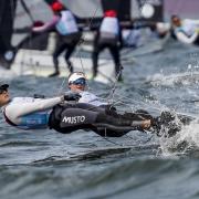 Saskia Tidey, left, and Freya Black will compete in the 49erFX class for Team GB at Paris 2024