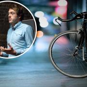 British cyclist Alex Dowsett is urging Dorset residents to take precautions around bike safety