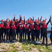 Coasteering school group for Adventure 4 All