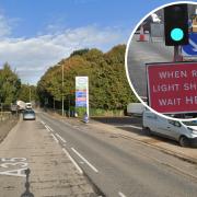 Temporary traffic lights are causing delays through Winterbourne Abbas