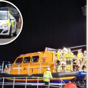 The RNLI and Dorset police were called to search for a man near Swanage