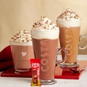 The KITKAT Mocha and KITKAT Hot Chocolate are coming back to Costa Coffee while the KITKAT Frappe is making its first appearance