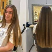 Kayleigh Clarke's sponsored haircut for The Little Princess Trust