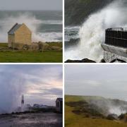 Portland and West Bay were hit by windy weather over the weekend