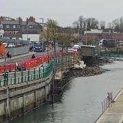 Work on Weymouth's harbour wall won't be completed until June