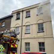 Emergency services have been called to the blaze
