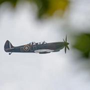 Spitfire over the Nothe Gardens