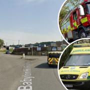 Person injured in crash near roundabout