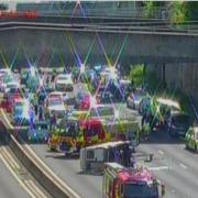 Crash on M27 casuing delays to holidaymakers travelling to Dorset