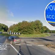 A crash on the A35 is causing delays to traffic at Monkey's Jump  roundabout