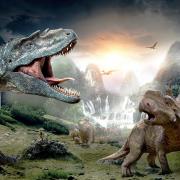 Dinosaurs face off in the 3D film
