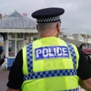 Police officer on Weymouth Esplanade