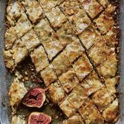 Honey pastries with baked figs from ANDALUSIA: Recipes from Seville and beyond by Jose Pizarro. Picture credit should read: PA Photo/Emma Lee.