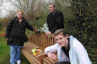 Bench memorial for tragic crash victim Tash 