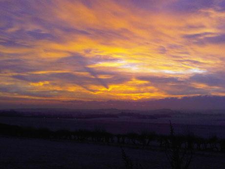 The sunrise in Dorchester, near Monkey's Jump. Photo by Neil  Hansford