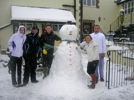READER PHOTO: Staff at the Poachers Inn proud of their creation