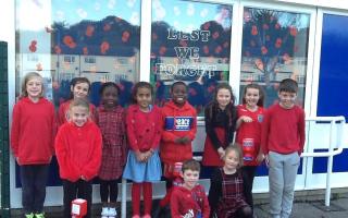 Bovington pupils marked the occasion with a Red for Remembrance theme