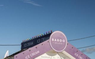 Baboo Gelato kiosk at West Bay