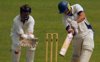 Chas Duerdoth, right, scored 57 not out and took 3-40 for Abbotsbury