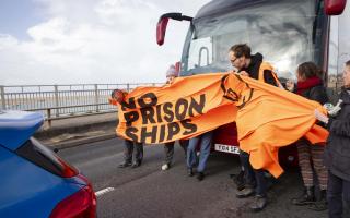 Just Stop Oil blocked a bus carrying asylum seekers to Portland Port