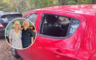 Nigel Hares, aged 71, and his wife Tania, aged 65 had their car broken into and personal belongings stolen