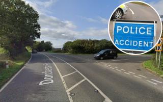 The crash is causing delays for those travelling in and out of Dorset