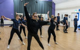 Thomas Hardye School students running dance workshop at Wey Valley Academy
