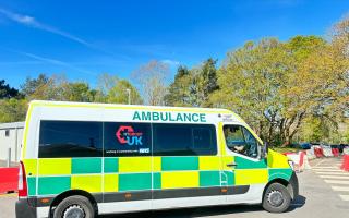HTG-UK ambulance at Poole Hospital