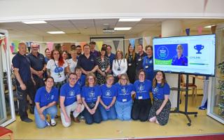 The Weldmar Hospicecare team celebrating their total
