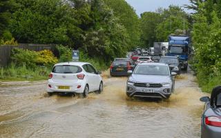 Flooding at Winterbourne Abbas