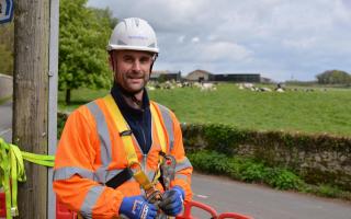Openreach engineers are rolling out the new broadband connection to rural areas