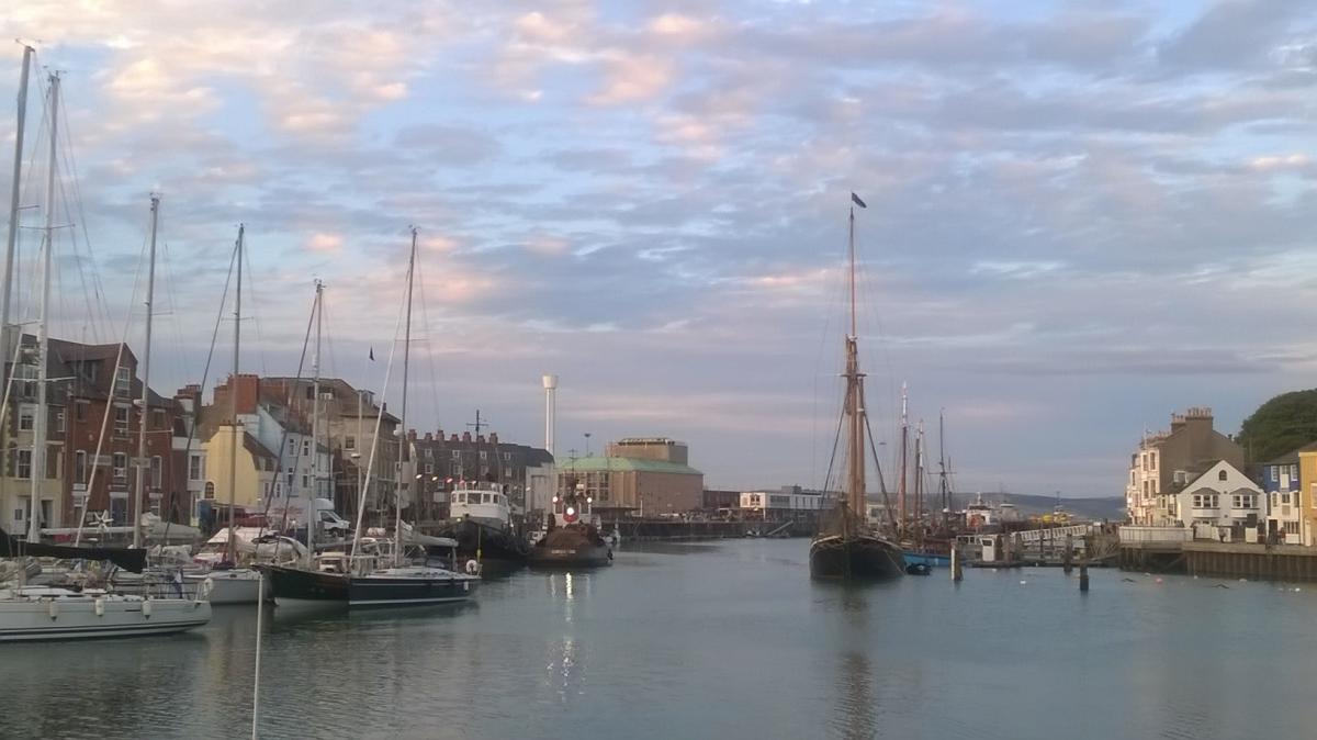Filming in Weymouth Harbour. Pictures: Catherine Bolado