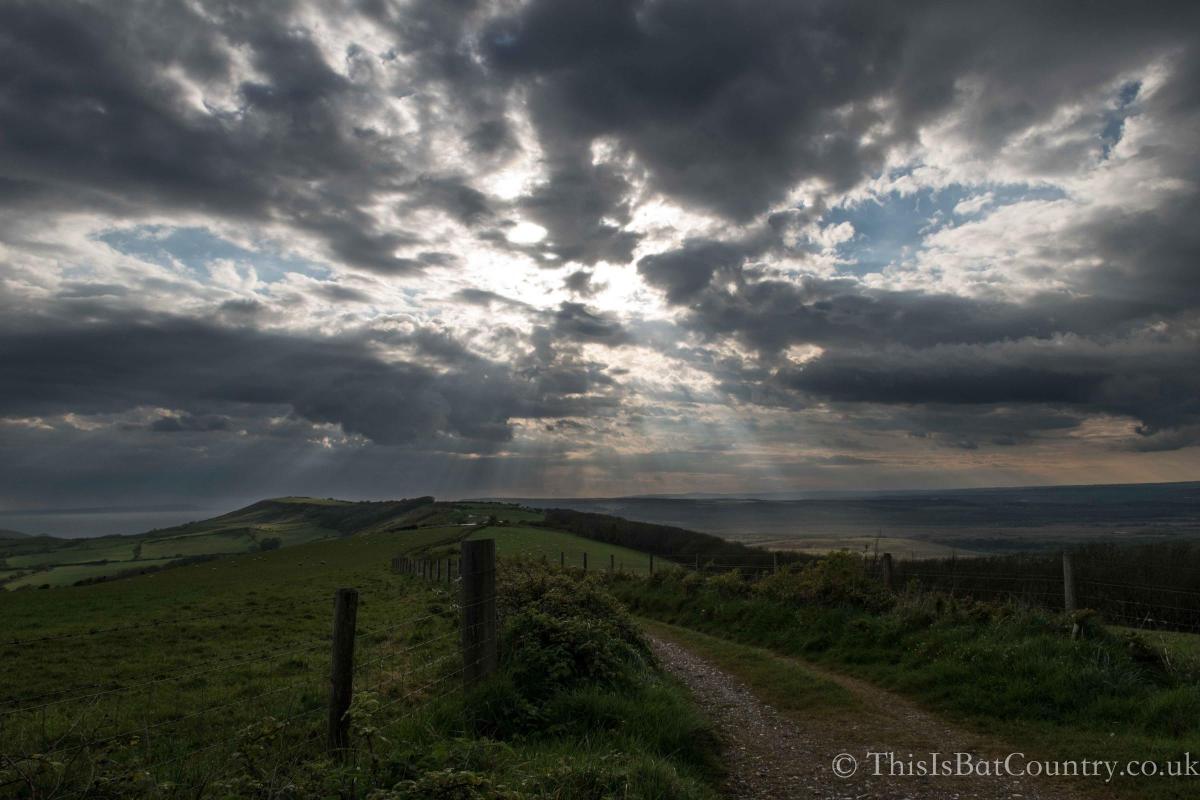 Crepuscular Rays. Picture from Sarah Hobbs