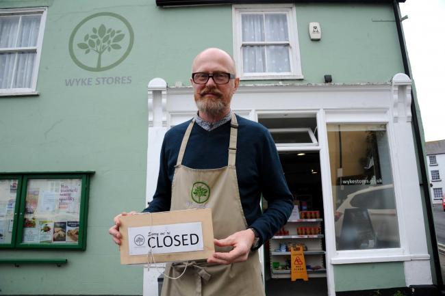 Owner of soon to close Wyke Stores, Rob Cheeseman, 01/05/19, Picture: FINNBARR WEBSTER/F20263