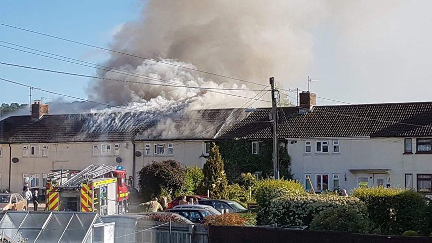 Woman tells of 'frightening' ordeal after fire at her home on Pilsdon Close in Beaminster 